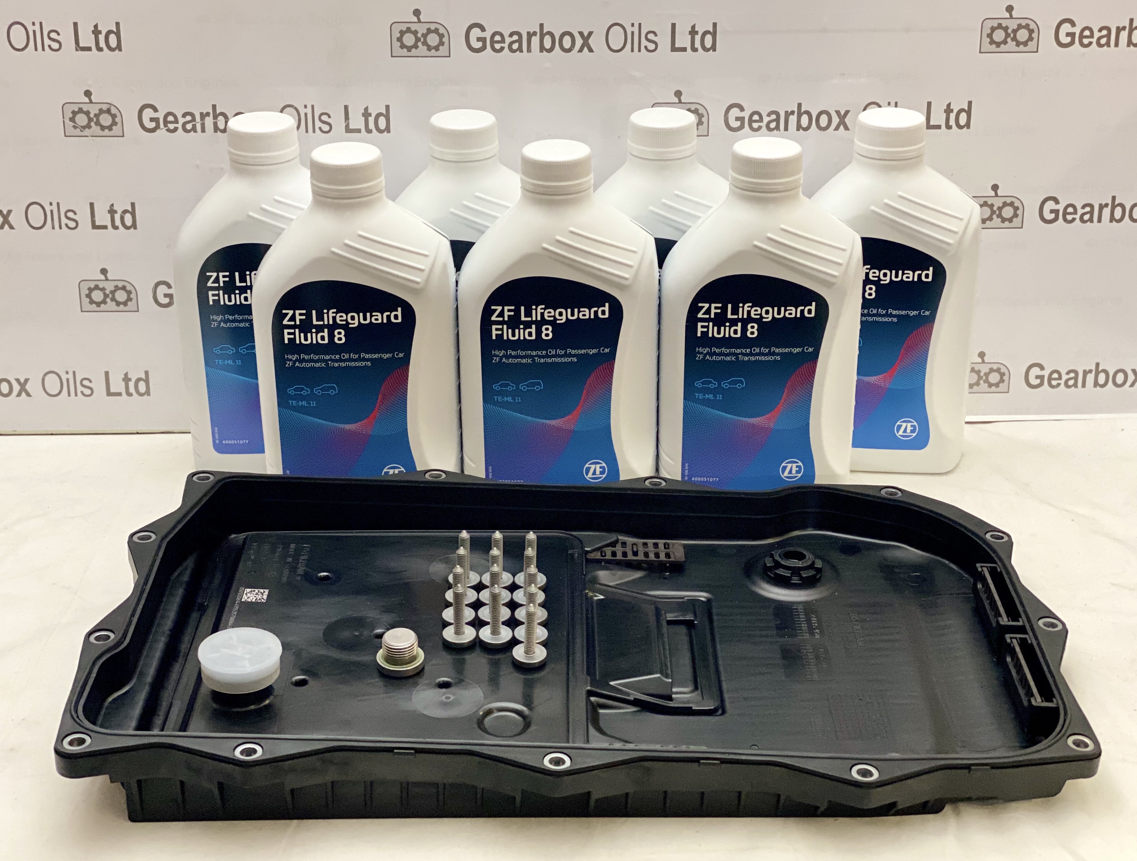 genuine jaguar XJ ZF 8 speed 8hp45 50 70 90 automatic gearbox sump pan 7L oil zf kit