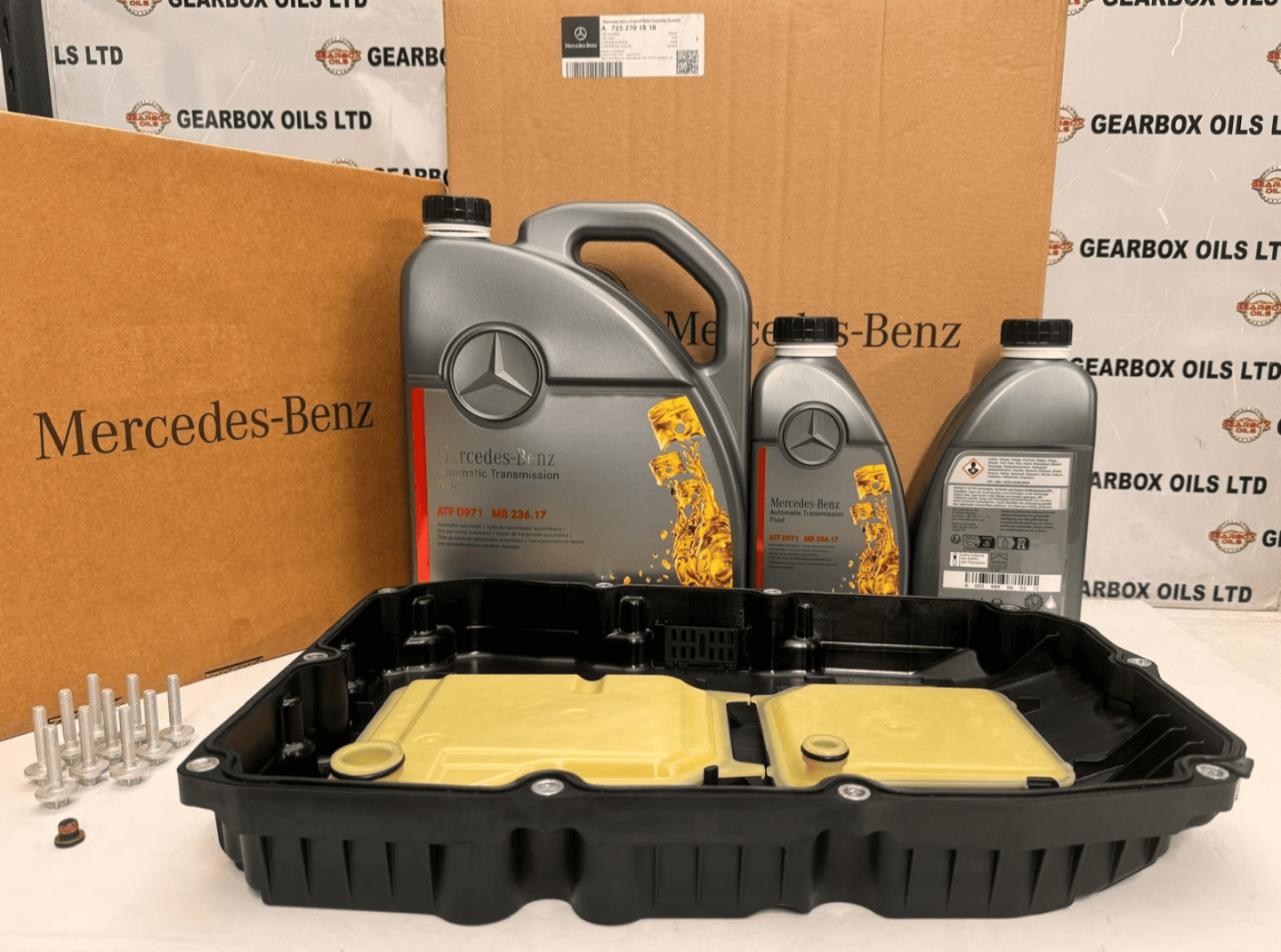 GENUINE MERCEDES 9 SPEED 9G TRONIC AUTO GEARBOX PAN OIL 7L 236.17 HYBRID SERVICE KIT
