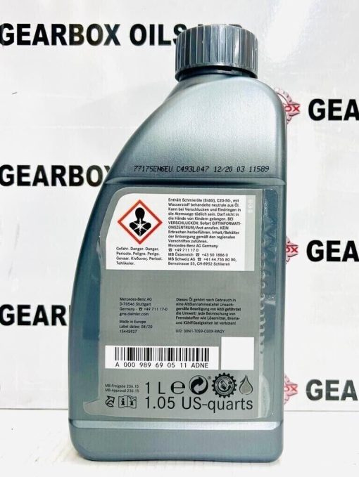 GENUINE MERCEDES BENZ 722.9 7 SPEED AUTOMATIC GEARBOX OIL FE MB 236.15 6L FILTER GASKET - Image 5