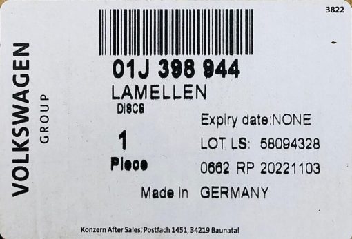 GENUINE VW AUDI 8 SPEED 0AW 01J CVT AUTO GEARBOX CLUTCH PACK FRICTION STEEL SET - Image 7