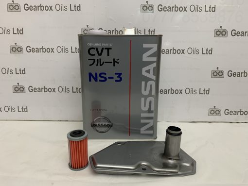 GENUINE NISSAN QASHQAI 1.6 CVT AUTOMATIC GEARBOX OIL NS-3 CVT FLUID INTERNAL AND EXTERNAL FILTERS KIT