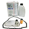 GENUINE NISSAN QASHQAI 1.6 CVT AUTOMATIC GEARBOX OIL NS-3 CVT FLUID INTERNAL AND EXTERNAL FILTERS, SERVICE KIT
