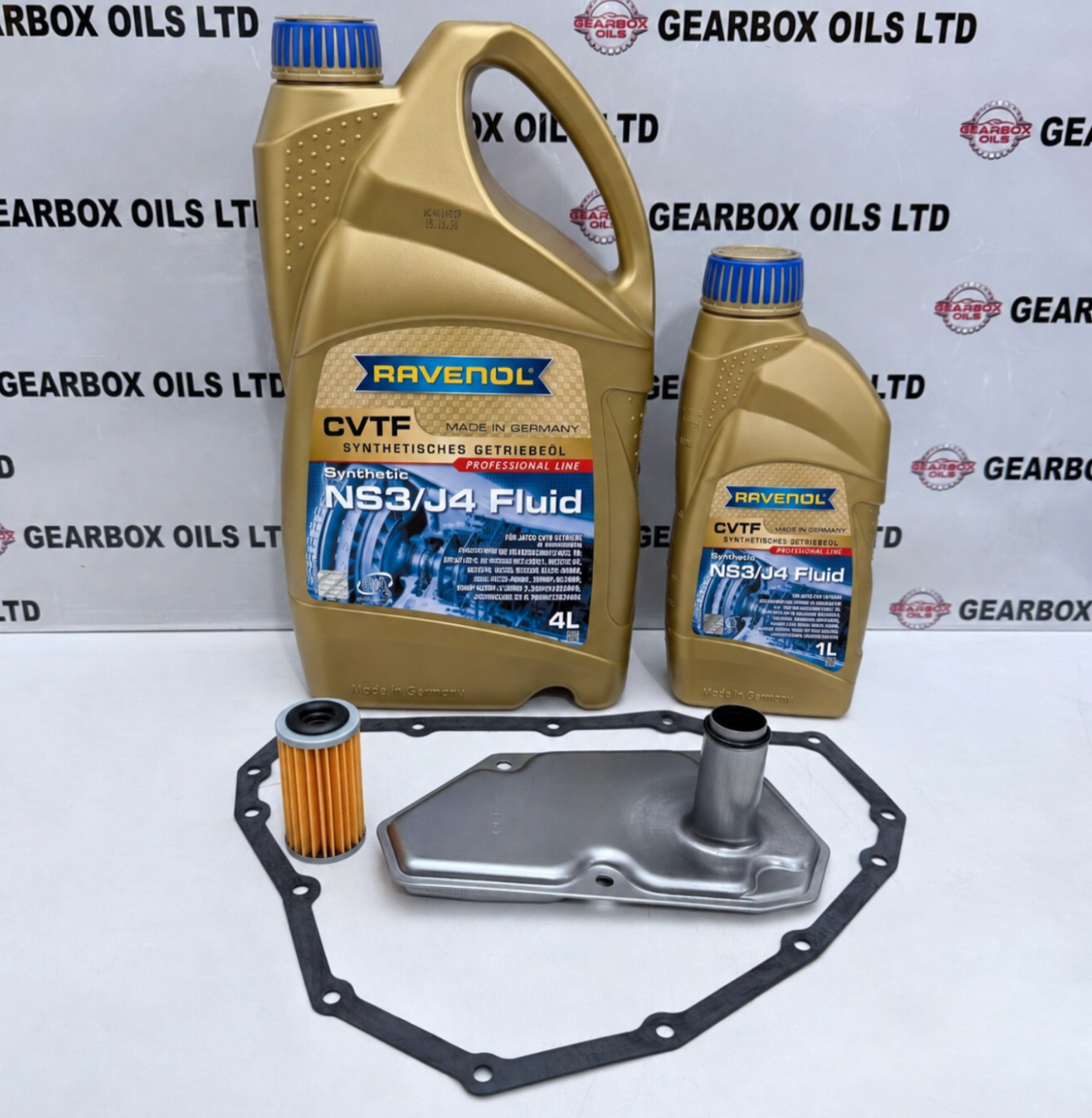FOR NISSAN JF015E CVT AUTOMATIC GEARBOX FILTERS GASKET RAVENOL NS3 OIL 5L KIT