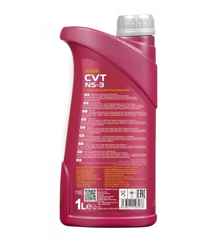MANNOL CVT AUTOMATIC TRANSMISSION GEARBOX OIL FLUID NS-3 NS3 FOR NISSAN 1L 8220 - Image 2