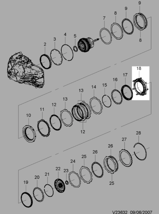 GENUINE VAUXHALL CHEVROLET 6T40 6 SPEED AUTOMATIC GEARBOX LOW REV 1-2-3-4 CLUTCH HOUSING 24231260 - Image 4