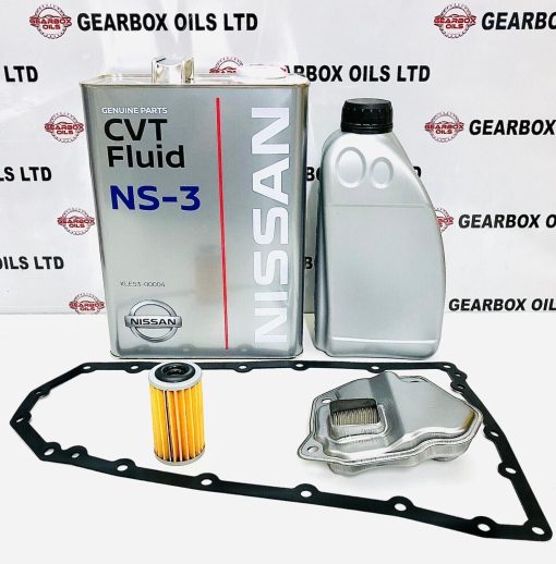 GENUINE FOR NISSAN XTRAIL AND NISSAN QASHQAI CVT JF011E AUTO GEARBOX FILTER GASKET 5L OIL NS3 KIT