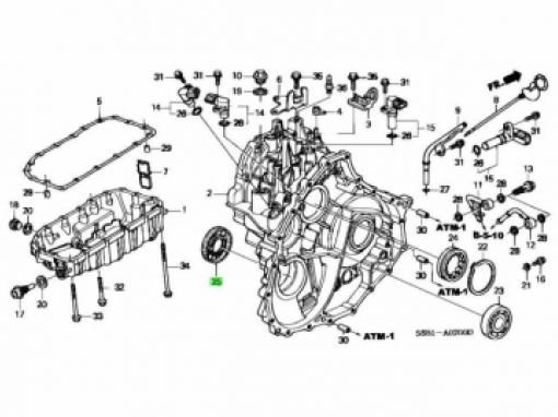 GENUINE HONDA DRIVESHAFT SEAL PASSENGER SIDE PWR - 003 91205 - Image 4