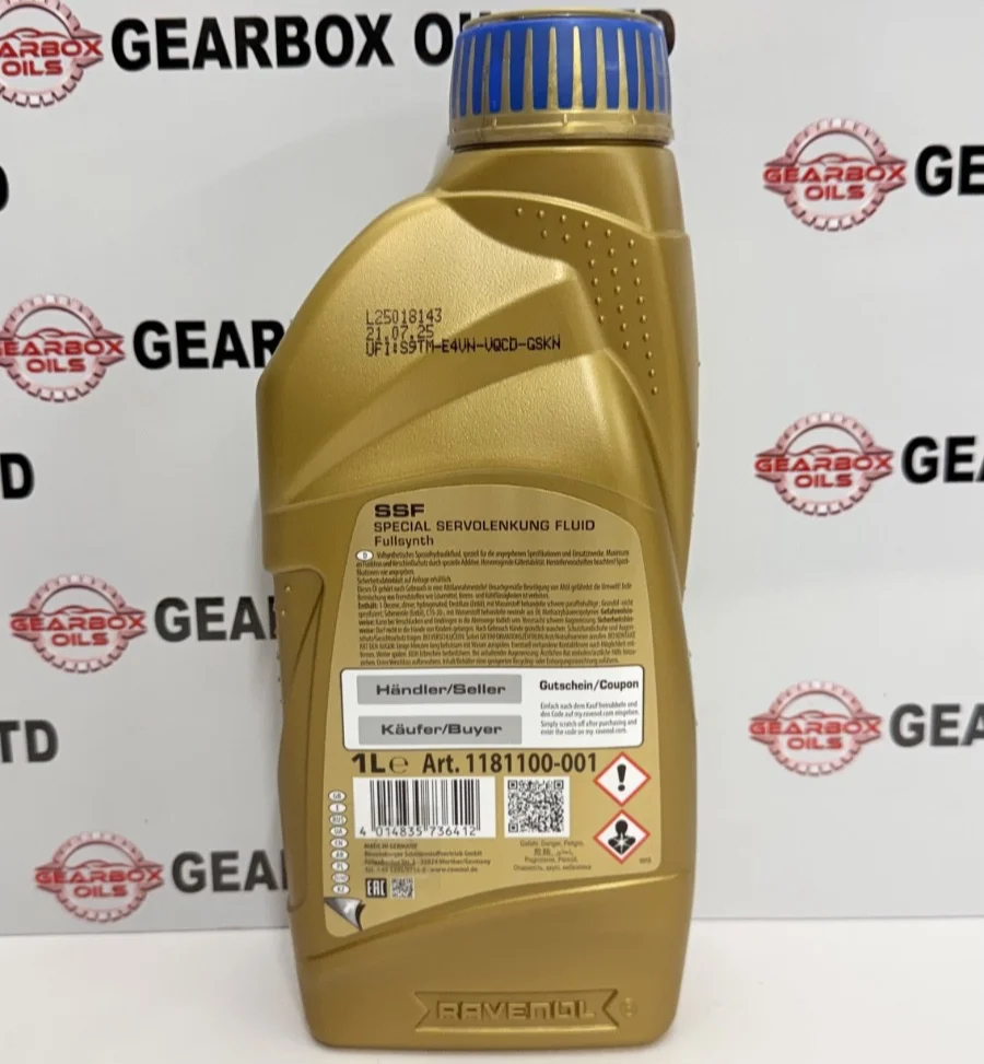 RAVENOL SSF POWER STEERING FULLSYNTHETIC FLUID 1 LITRE OEM - Image 2