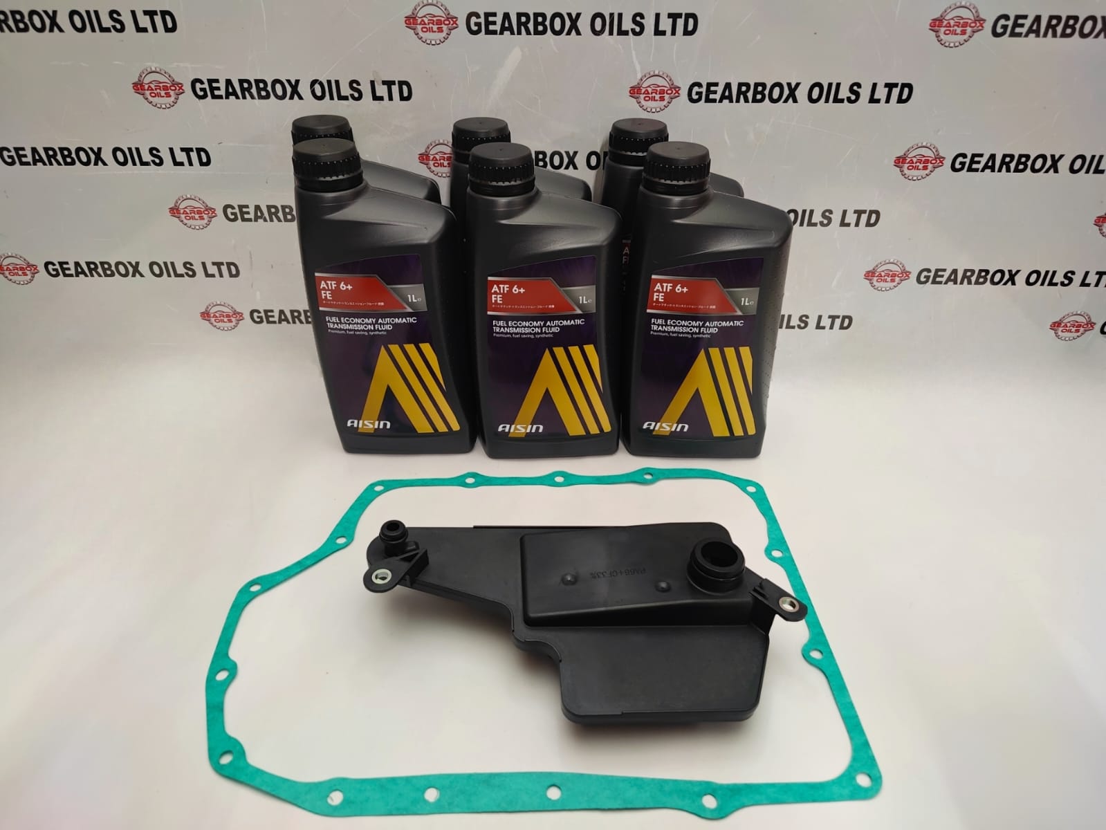 MAZDA FW6A-EL AUTOMATIC GEARBOX FILTER GASKET & AISIN ATF 6+ FE OIL 6L SERVICE KIT