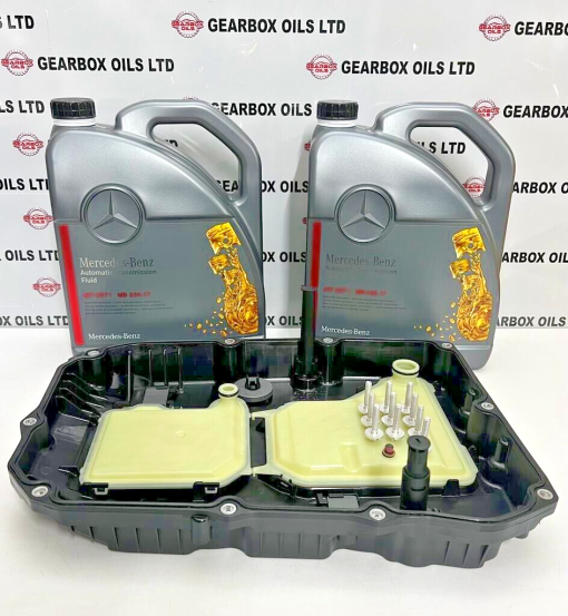 GENUINE MERCEDES BENZ 9G TRONIC AUTOMATIC GEARBOX SERVICE KIT FILTER PAN OIL 10L