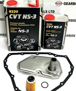 FOR NISSAN QASHQAI 1.2 CVT JF015E AUTOMATIC GEARBOX OIL FILTER SERVICE KIT 5L