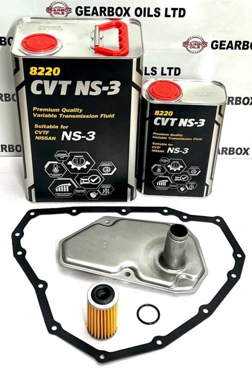 FOR NISSAN QASHQAI 1.2 CVT JF015E AUTOMATIC GEARBOX OIL FILTER SERVICE KIT 5L