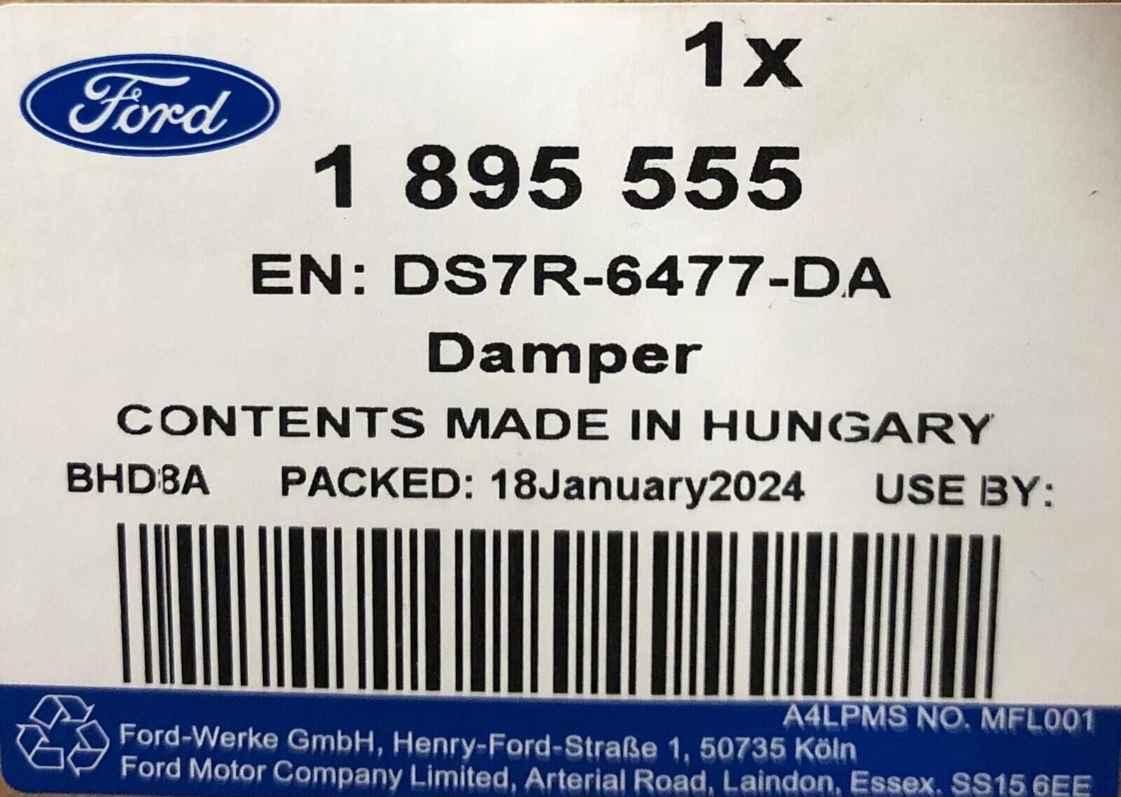 OEM FORD EDGE POWERSHIFT DCT 6 SPEED AUTOMATIC TRANSMISSION FLYWHEEL 1895555 - Image 3