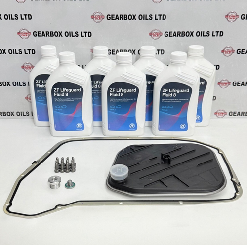 GENUINE ZF FOR AUDI A4 / A5 / A6 / A7 / A8 / Q5 / Q7 8 SPEED 0BK ZF 8HP55 AUTOMATIC GEARBOX FILTER GASKET OIL 7 LITRES GEARBOX KIT