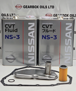 GENUINE NISSAN CVT JF015E AUTOMATIC GEARBOX FILTER GASKET & 8L NS3 OIL KIT