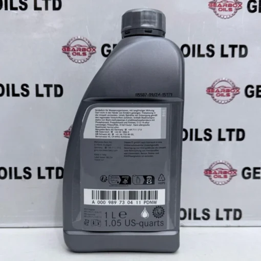 MERCEDES BENZ MB 239.71/239.72 DIFFERENTIAL HYPOID GEAR OIL ...