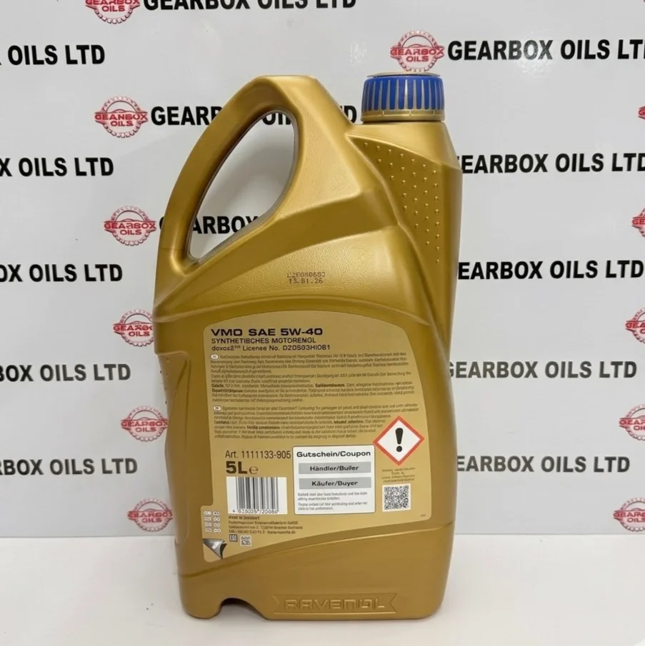 RAVENOL VMO 5W-40 ENGINE OIL 5 LITRES OEM - Image 2