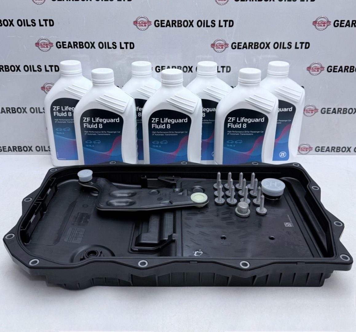 GENUINE LAND ROVER 8HP 8 SPEED ELECTRIC/HYBRID AUTO GEARBOX OIL 7L SUMP PAN SERVICE KIT