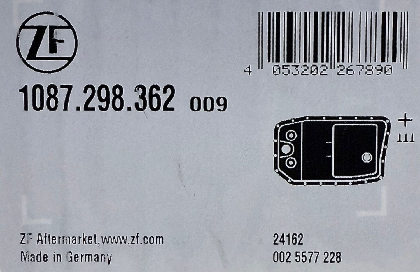 GENUINE LAND ROVER 8HP 8 SPEED ELECTRIC/HYBRID AUTO GEARBOX OIL 7L SUMP PAN SERVICE KIT - Image 9