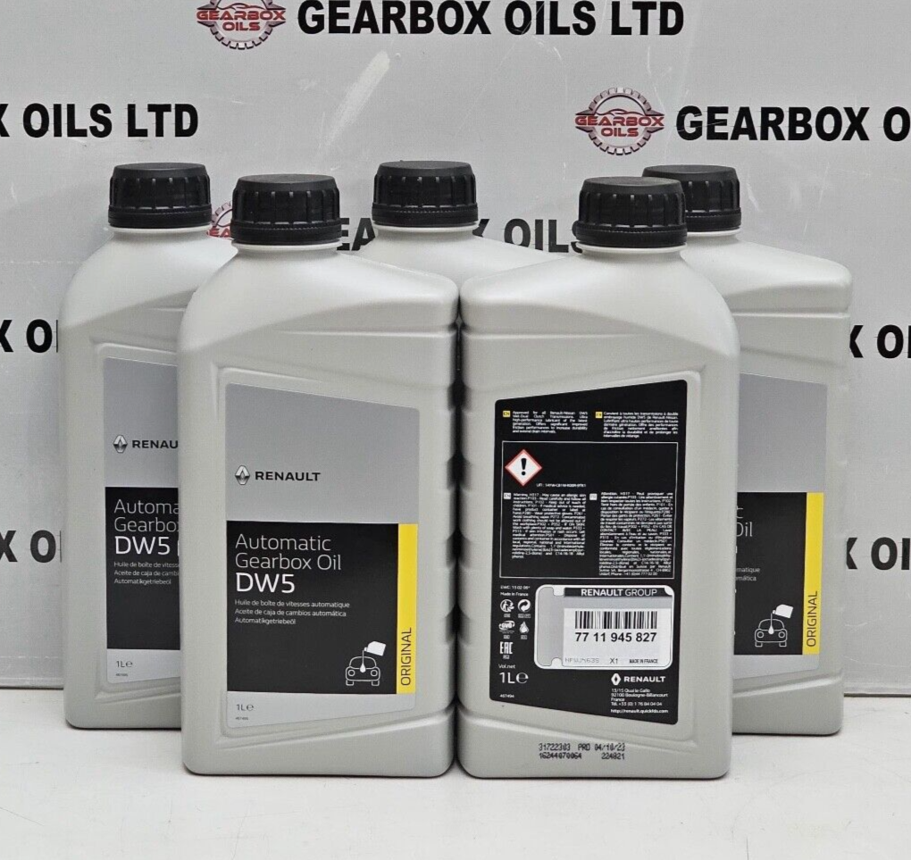 GENUINE RENAULT AUTOMATIC TRANSMISSION GEARBOX OIL FLUID DW5 5L OEM - Image 2