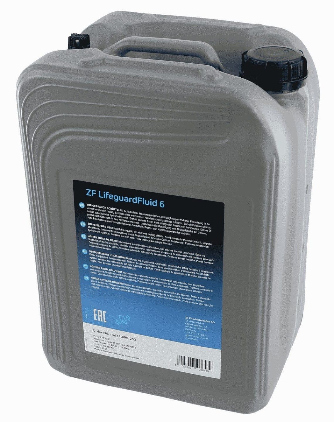 OEM ZF BMW JAGUAR LANDROVER 6 SPEED AUTOMATIC GEARBOX ZF LIFEGUARD FLUID 6 20L - Image 2