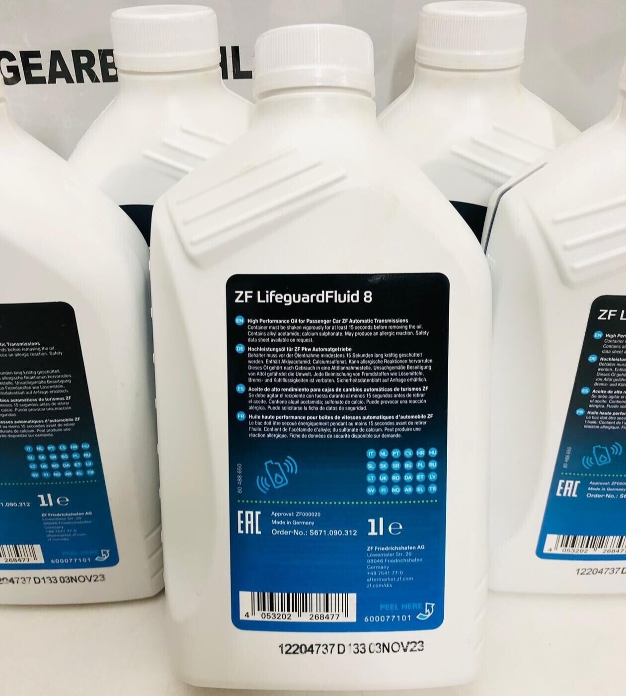 AUDI A7 A8 Q8 PORSCHE ZF 0D6 8 SPEED HYBRID 8HP95A AUTO GEARBOX PAN OIL 7L KIT - Image 3