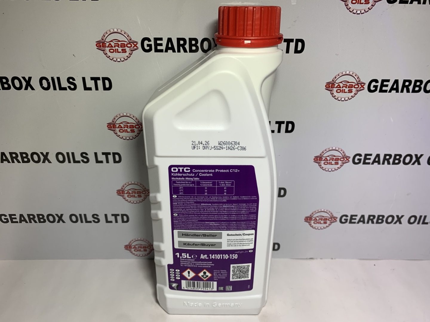 RAVENOL OTC Organic Technology Coolant C12+ Concentrate (NOT PREDILUTED / PREMIX - Image 2